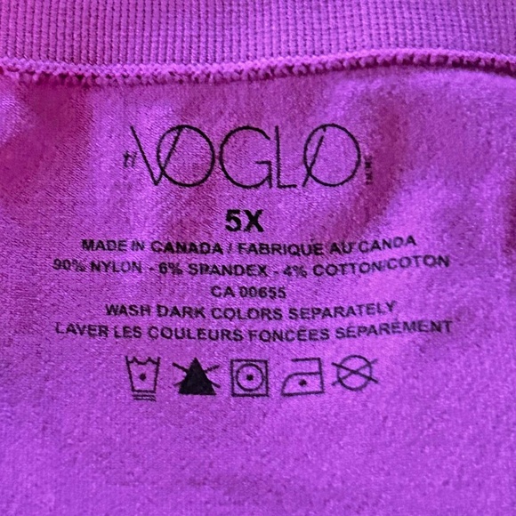 BRIEFS, NYLON SPANDEX COTTON, BERRY VIBE, SIZE 5X, MADE IN CANADA!, Ti VOGLIO - Picture 4 of 5